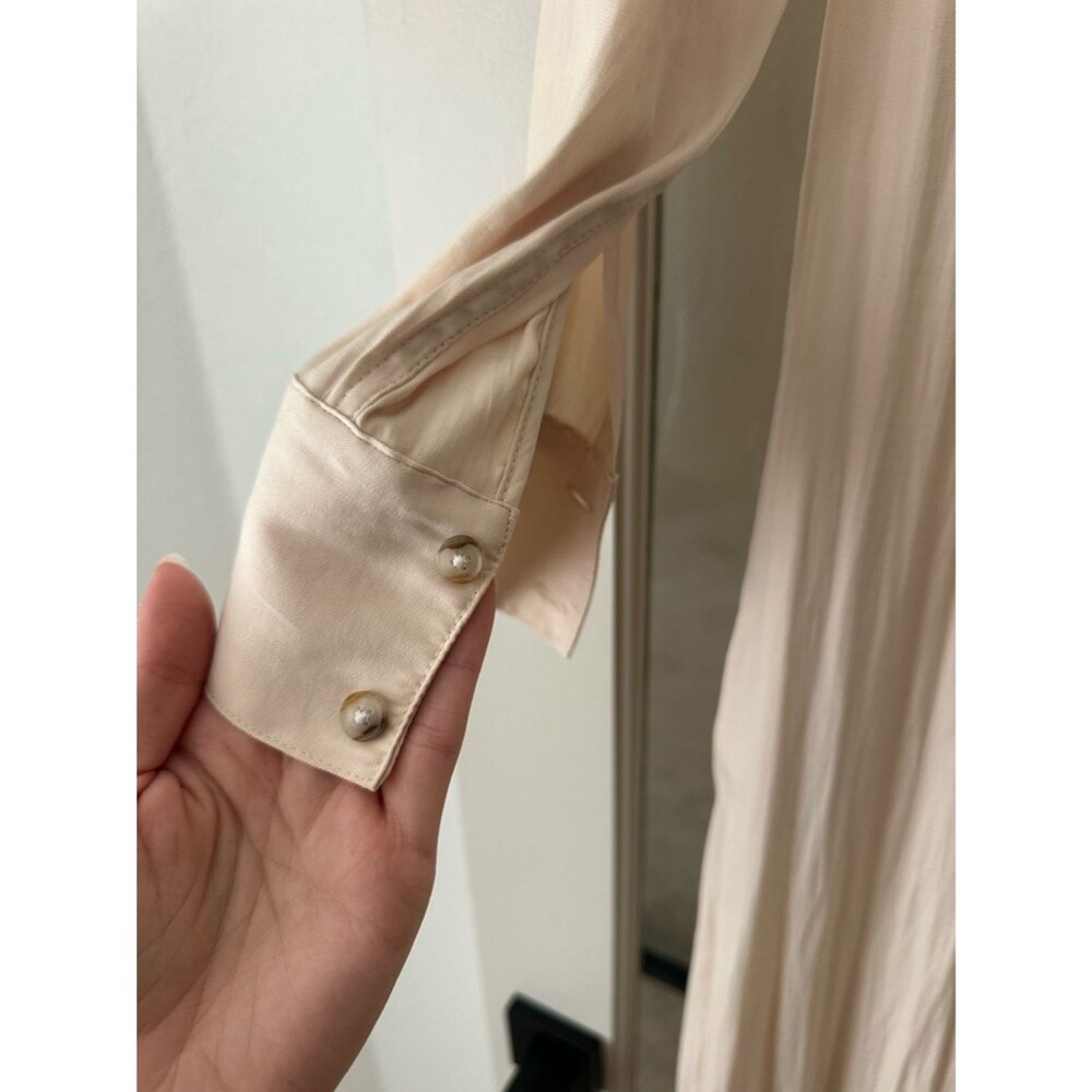 Banana Republic Butter Yellow Cream Shirt Dress - Picture 2 of 4